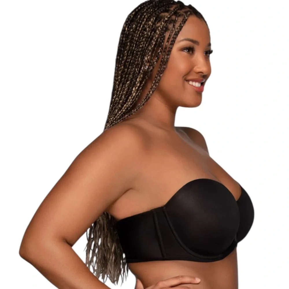 Vanity Fair NWOT Strapless Bra in Midnight Black Size 38C